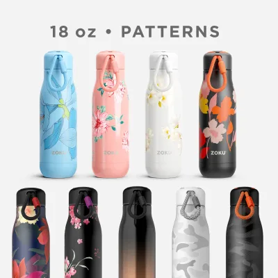 Botella de acero inoxidable de 18 oz - Aqua