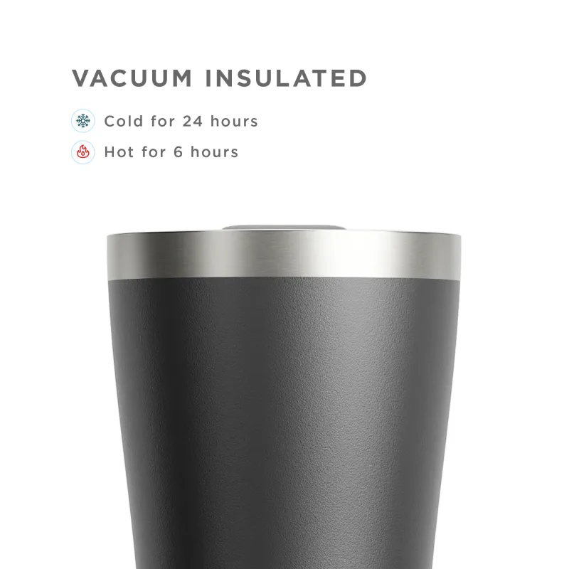 20oz Stainless Steel 3-in-1 Tumbler - Black