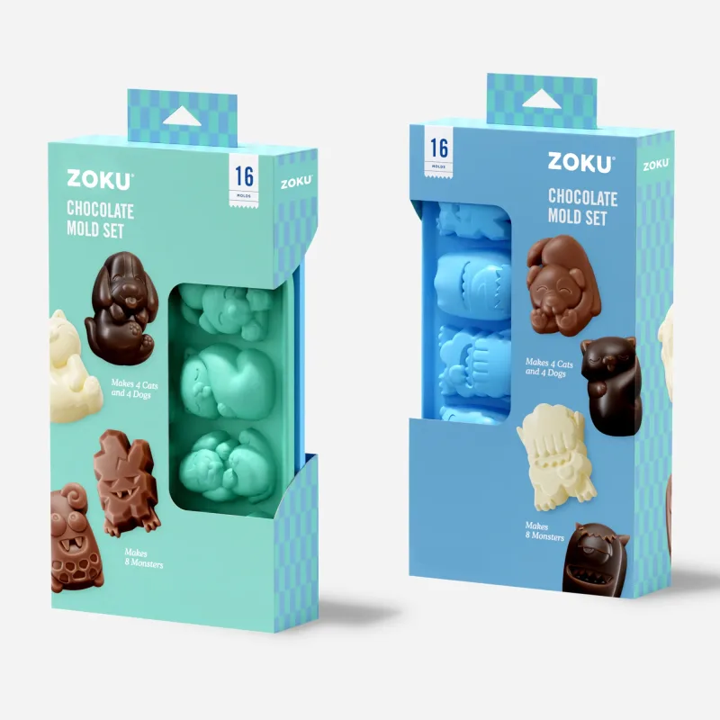 Cat & Dog And Monsters Chocolate Mold Set