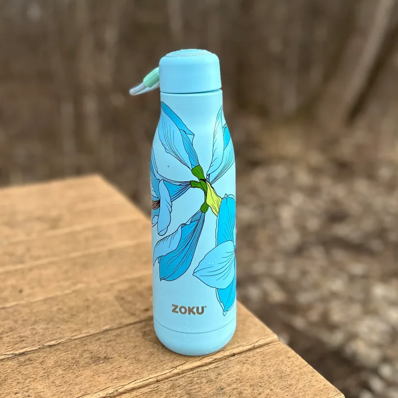 18oz Stainless Steel Bottle - Sky Lily