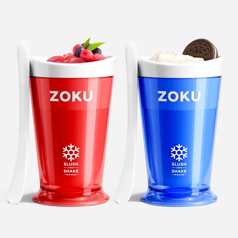 Set of 2 Slush & Shake Makers - Red Blue