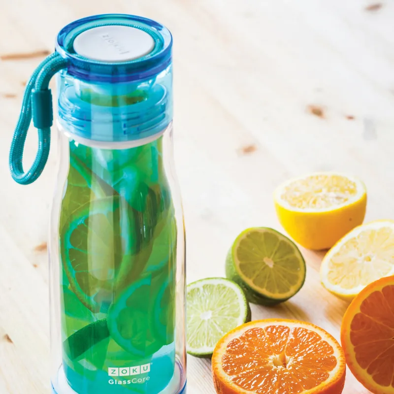 16oz Glass Core Bottle - Green