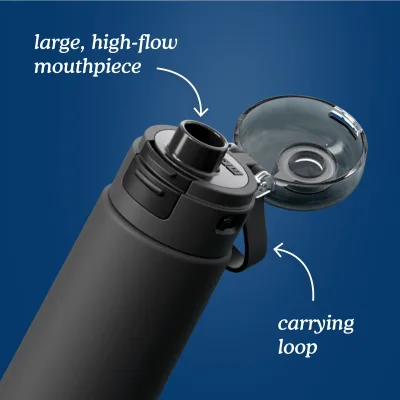 18oz Stainless Steel Sports Bottle - Gray