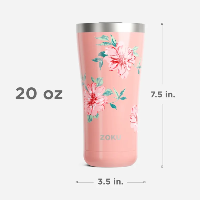 20oz Stainless Steel 3-in-1 Tumbler - Rose Petal Pink