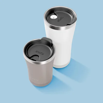 12oz Stainless Steel 3-in-1 Tumbler - Ash