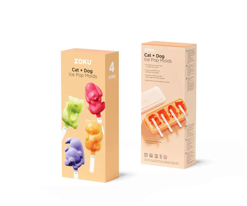Cat and Dog Ice Pop Mold