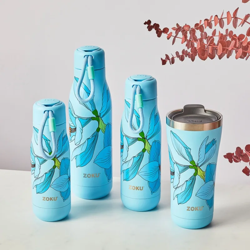 20oz Stainless Steel 3-in-1 Tumbler - Sky Lily