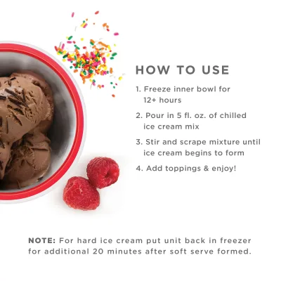 Ice Cream Maker & Recipe Book Bundle