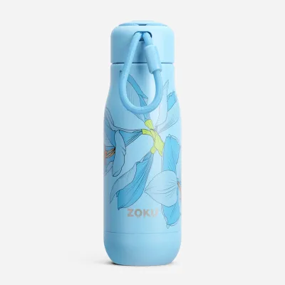 12oz Stainless Steel Bottle - Sky Lily