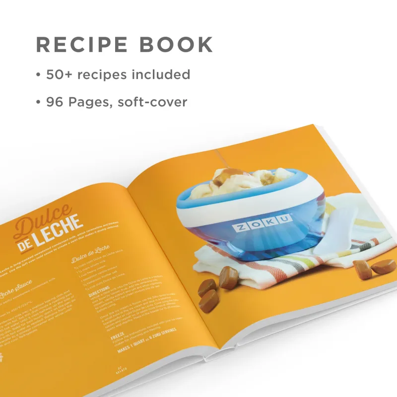 Ice Cream Maker & Recipe Book Bundle