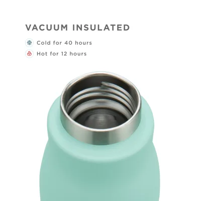 Botella de acero inoxidable de 18 oz - Aqua