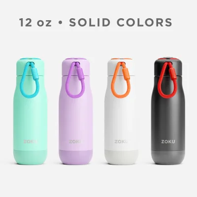 12oz Stainless Steel Bottle - Sky Lily