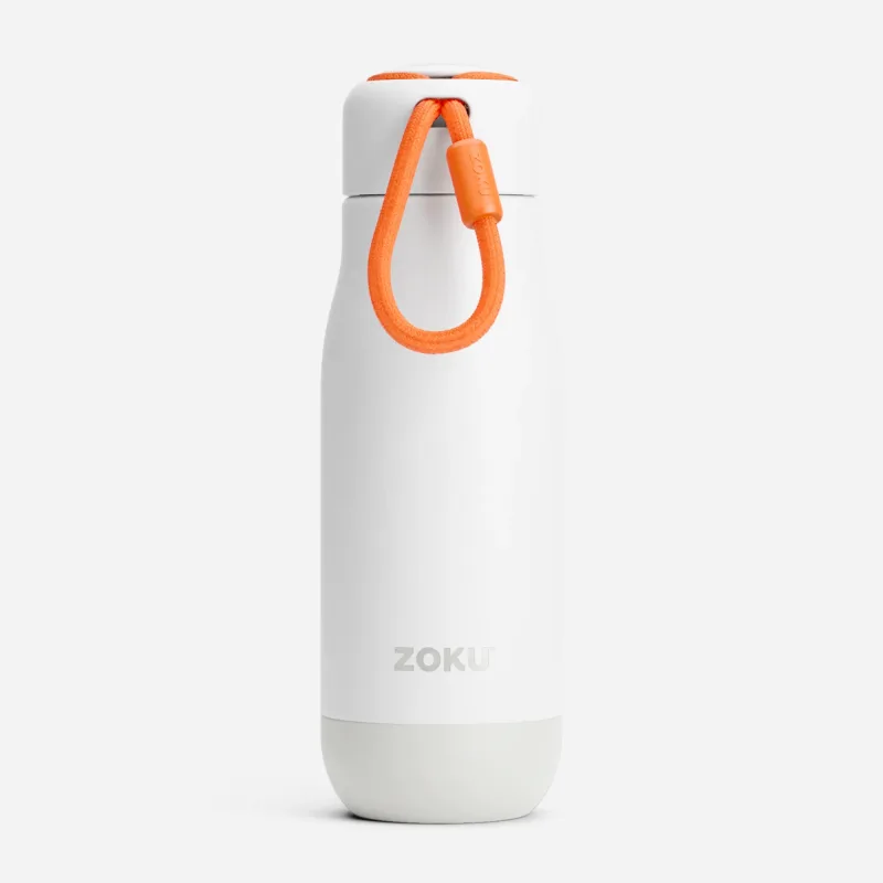 12oz Stainless Steel Bottle - White