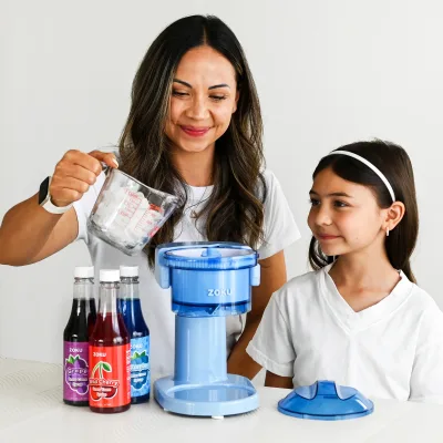 Ensemble machine à glace pilée et sirops