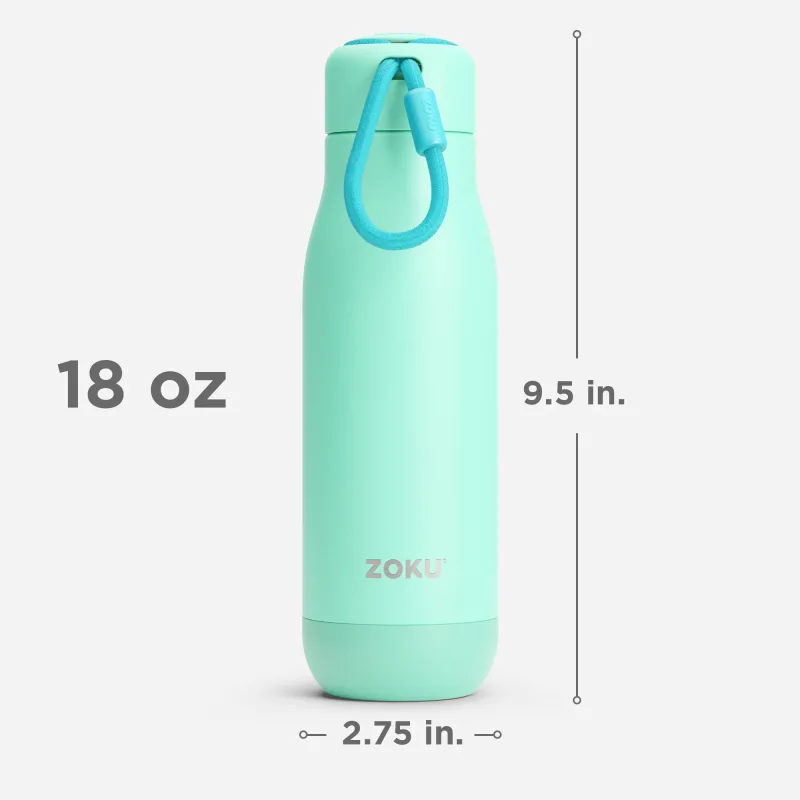 Botella de acero inoxidable de 18 oz - Aqua