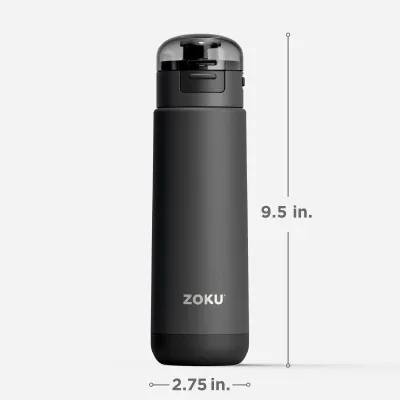 18oz Stainless Steel Sports Bottle - Gray