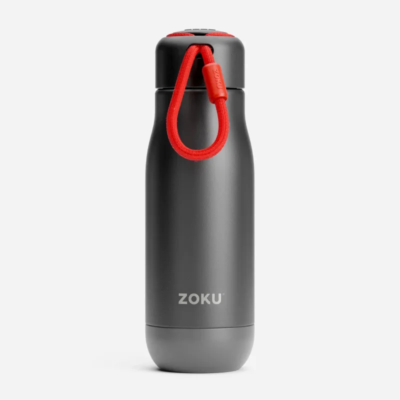 12oz Stainless Steel Bottle - Black