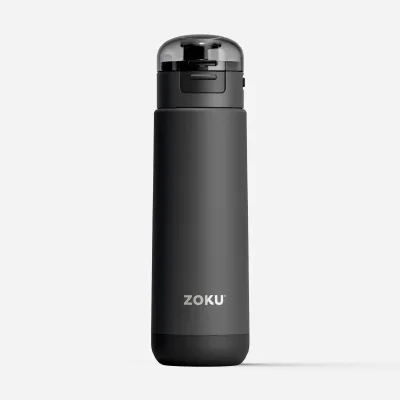 18oz Stainless Steel Sports Bottle - Gray
