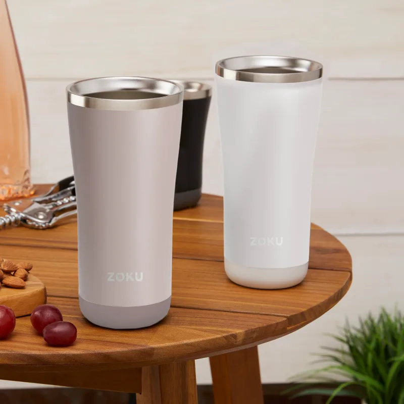 20oz Stainless Steel 3-in-1 Tumbler - Ash