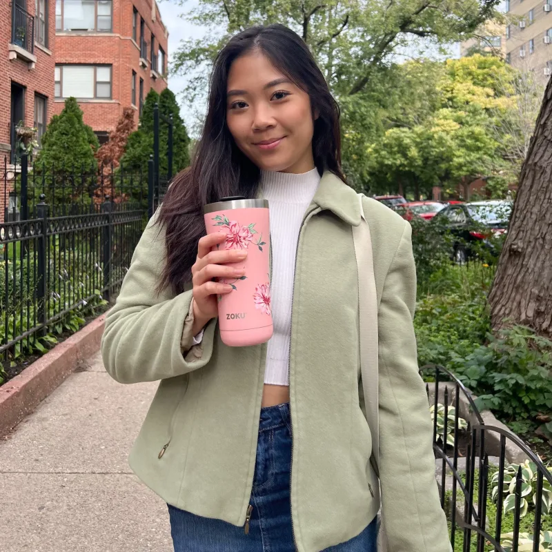 20oz Stainless Steel 3-in-1 Tumbler - Rose Petal Pink