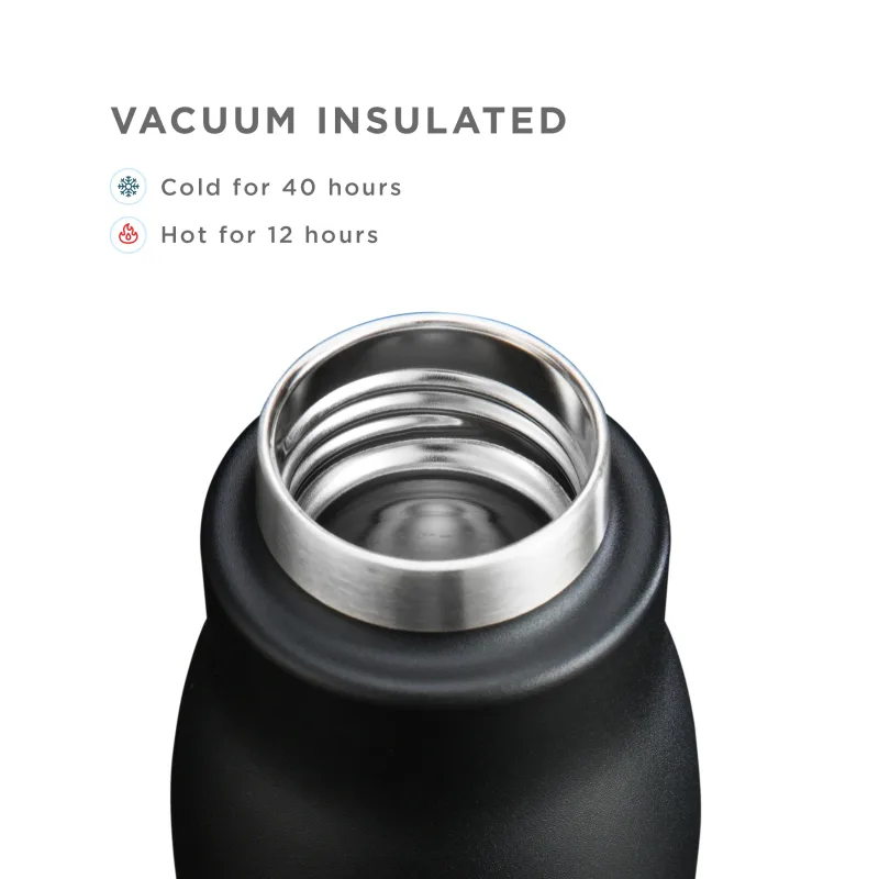 18oz Stainless Steel Bottle - Black