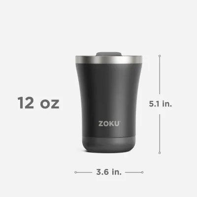 12oz Stainless Steel 3-in-1 Tumbler - Coral