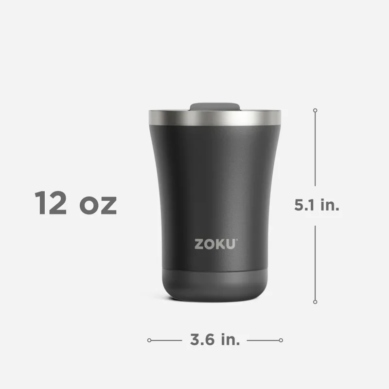 12oz Stainless Steel 3-in-1 Tumbler - Coral