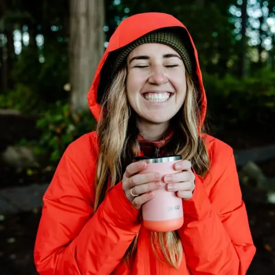 12oz Stainless Steel 3-in-1 Tumbler - Coral