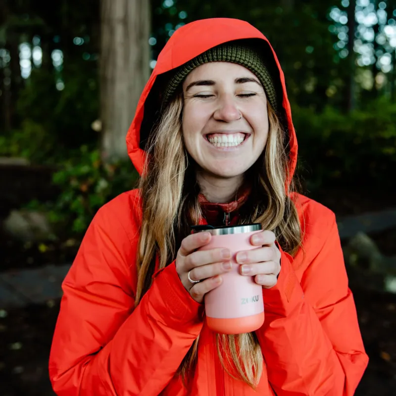 12oz Stainless Steel 3-in-1 Tumbler - Coral